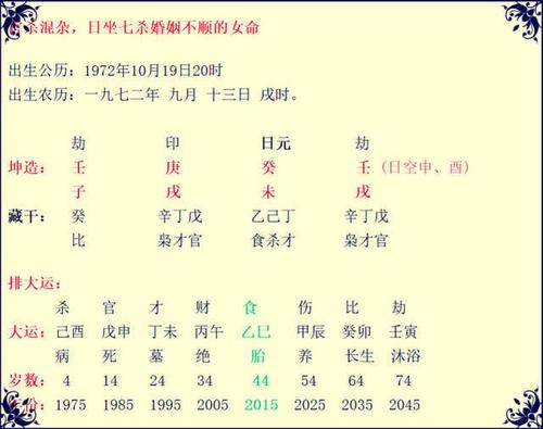 女命土旺说明什么