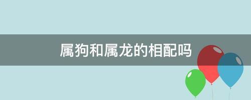女狗男龙属相配吗?属龙男的性格是什么样的?