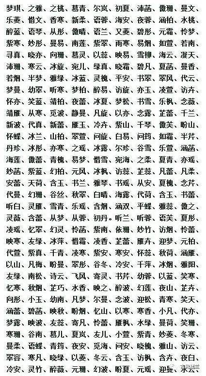 好听的古风家族名字大全,唯美风格的名字