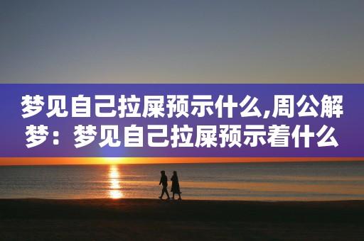 梦见自己找不到地方拉屎有什么预兆