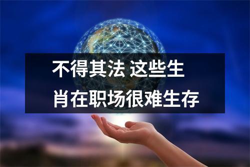 不得其法 这些生肖在职场很难生存