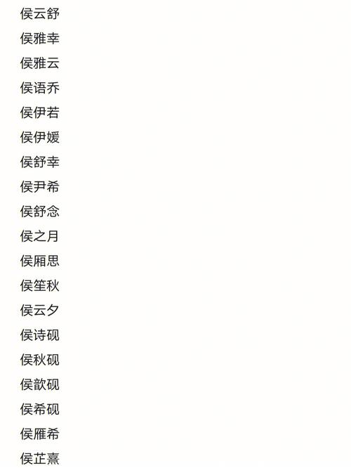 2023年七月初八出生侯姓男孩名字怎么取