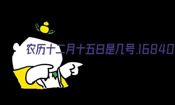 农历十二月十五