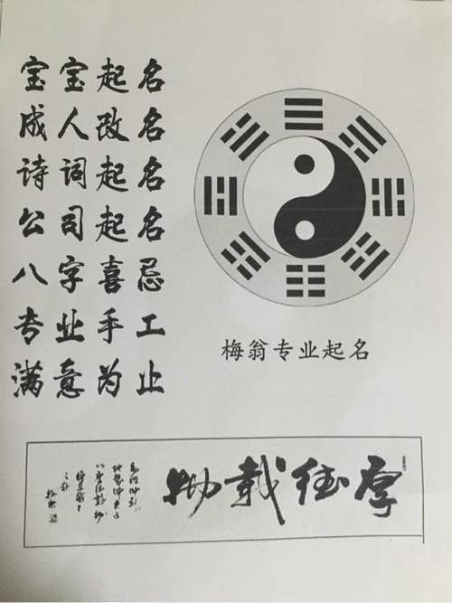 起名、改名:使用传统易经方法