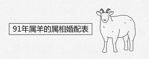 九一年男性属羊婚配表