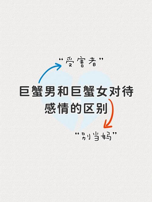 巨蟹男和巨蟹女有什么区别