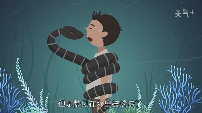 梦见在水里被蛇咬