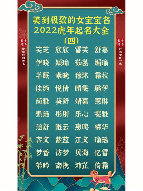 揭姓虎年女宝宝名字