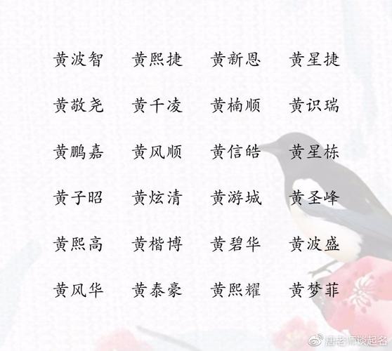 黄姓洋气名字-取名打分测试免费:黄天馨