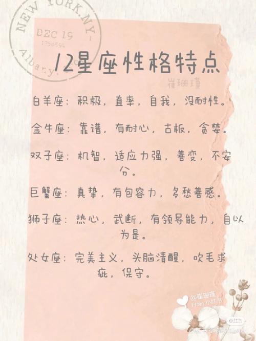 十二星座中的女汉子和小女人分别是谁?