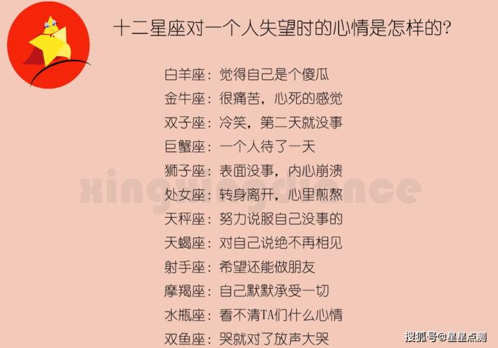12星座心情不爽时的表现