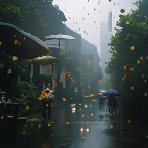 梦见雨天打伞