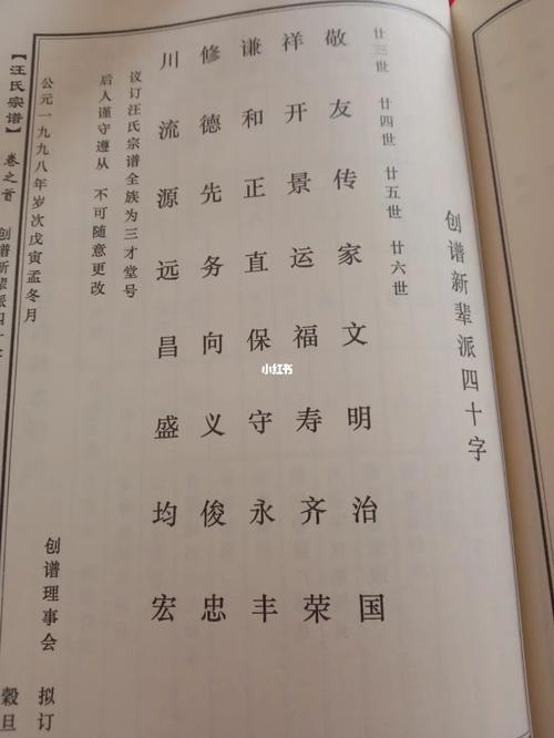 起名姓汪洪字辈的名字