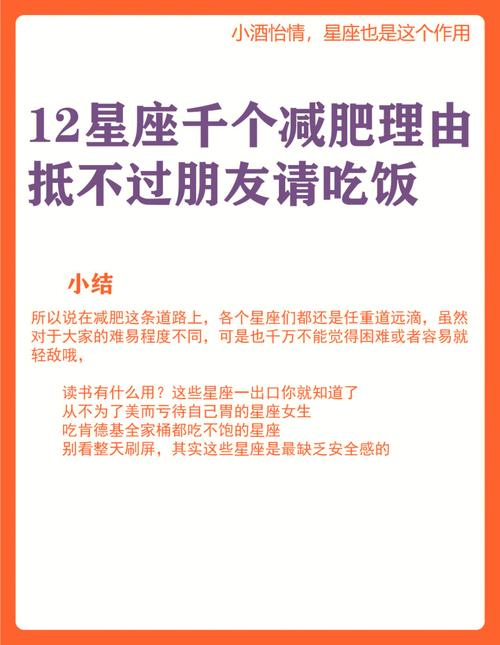 当12星座减肥时,受得住诱惑咩