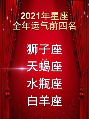 2021年最好运的星座排行