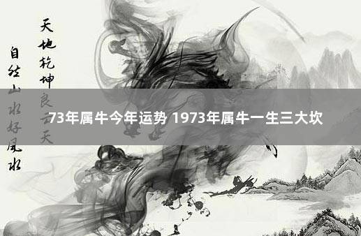 73年属牛人2021年下半年运势男