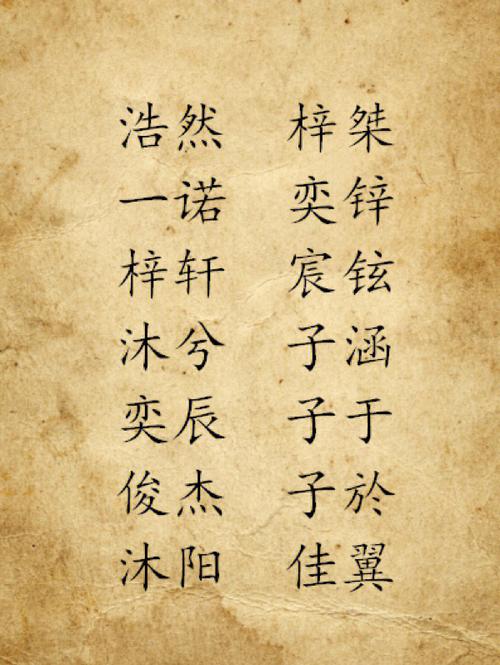 牛年好听顺嘴的男孩名字推荐