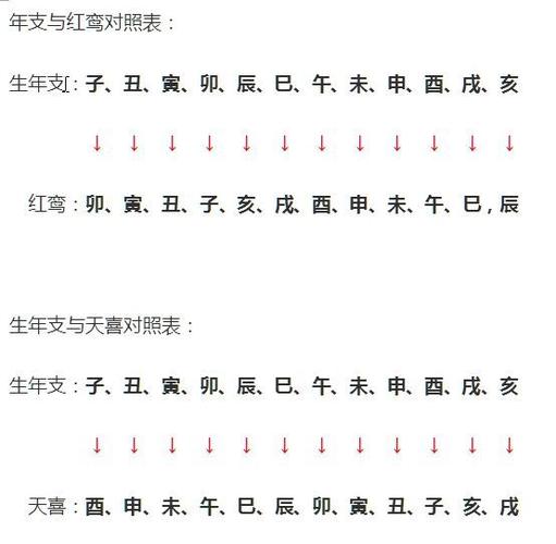 八字中红鸾天喜星是什么意思