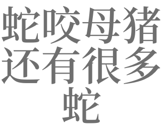 梦见蛇在老母猪身上