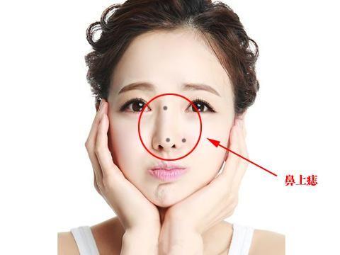 鼻子左侧有痣的女人