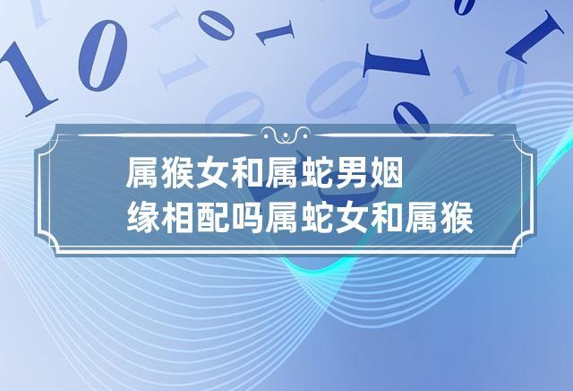 男蛇配女猴婚姻好不好