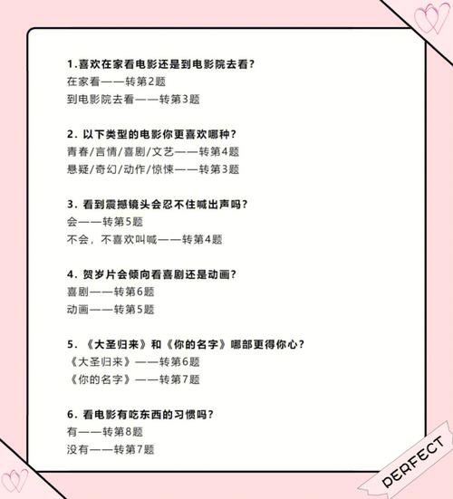 从看电影来表现你的真实性格