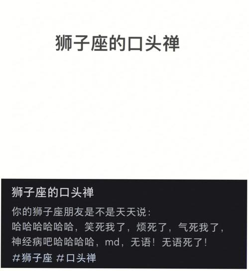 狮子座金句是什么