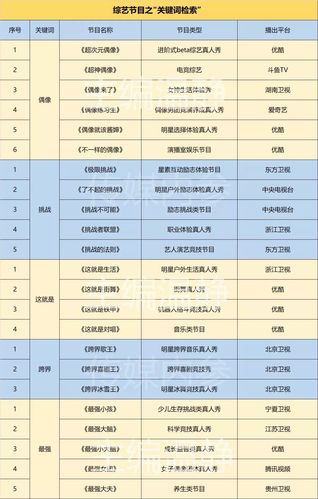 好听的节目名字