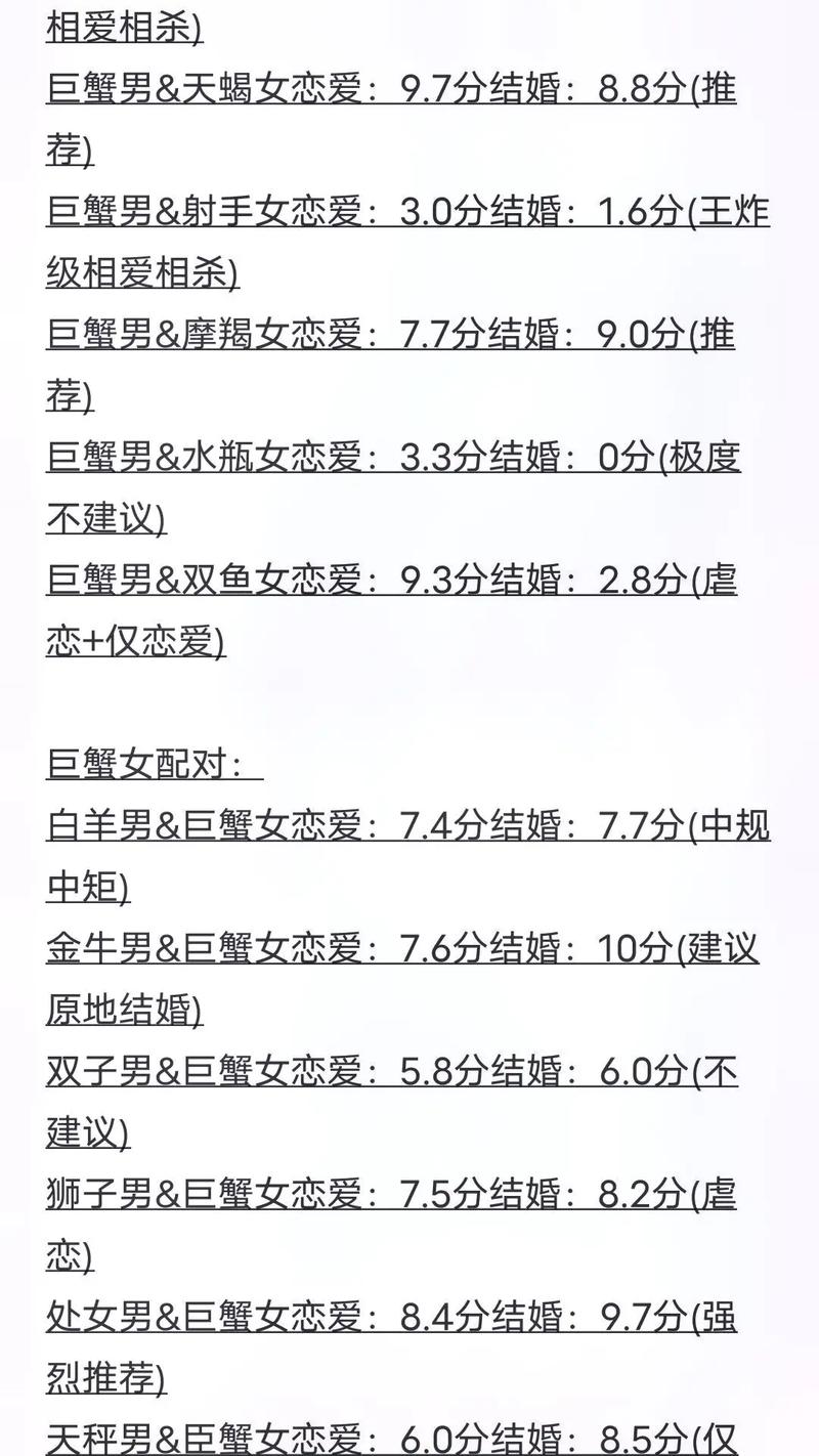 与巨蟹座最配的三个星座