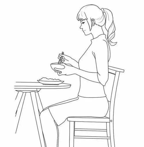 用餐姿态测她性格