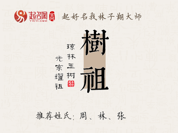 树字做名字的寓意