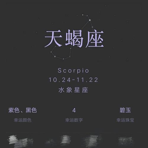 天蝎座幸运色是什么