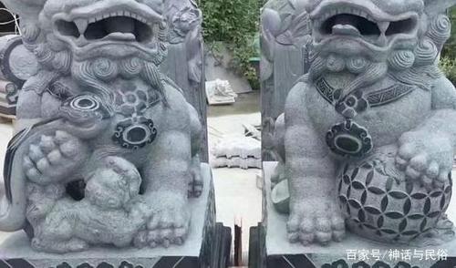 古代大门前的石狮子为何左右不一样