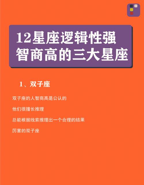 高智商智商最低的三大星座