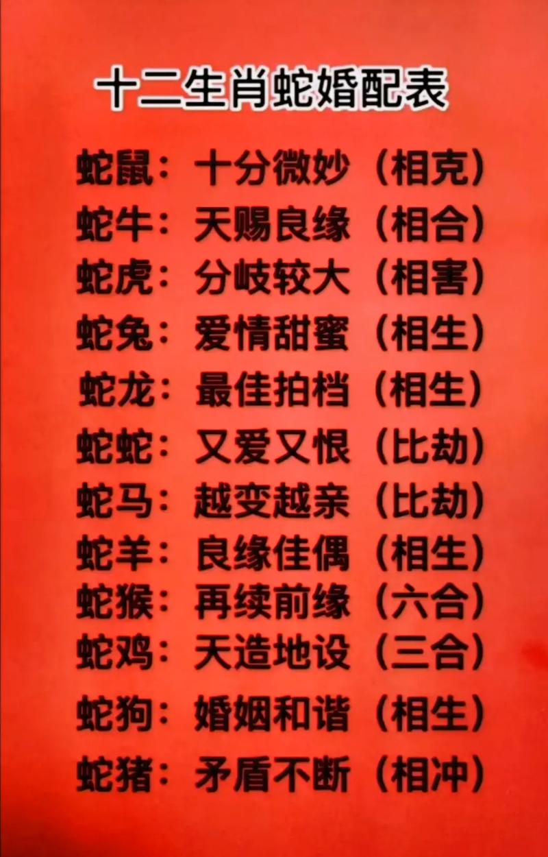 十二生肖不能结婚配对的有哪些