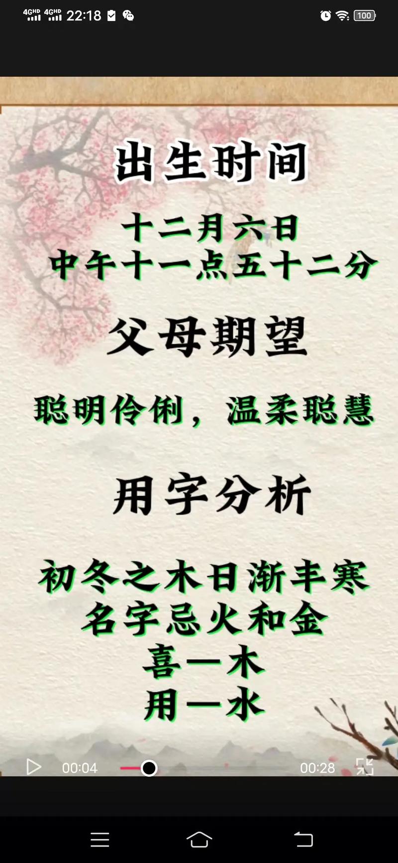 12月出生费姓女宝宝名字