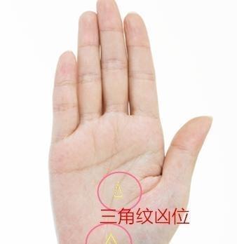 坎宫有三角纹手相图片