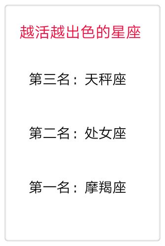 哪些星座越活越幸福