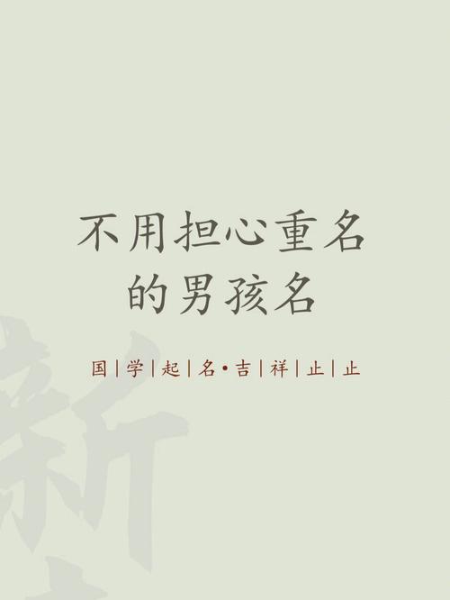 万姓两个字男孩名字怎样取名能避免重名的情况
