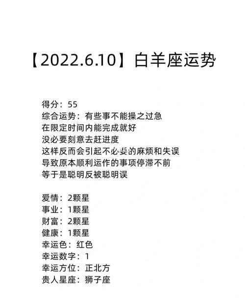 白羊座什么时候最容易破财
