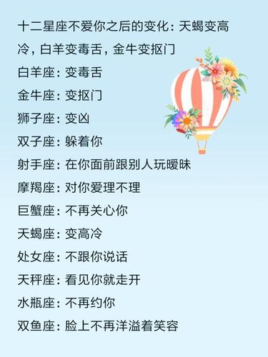 写给十二星座的情话