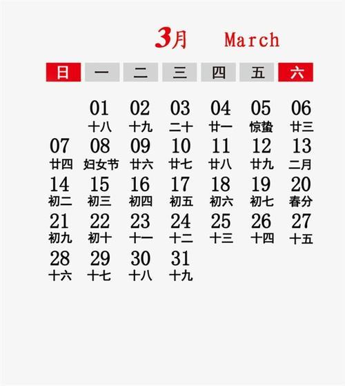 最新万年历黄道吉日3月
