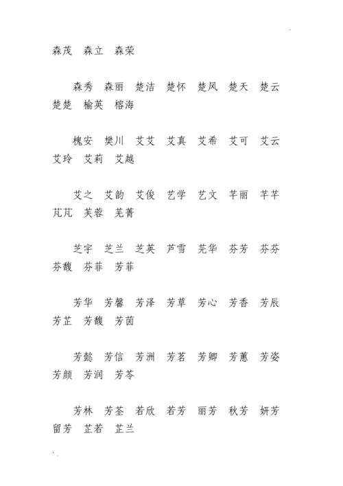 五行属木有涵养名字