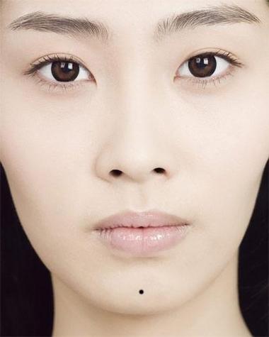下巴正中间有痣的女人正中央有颗痣