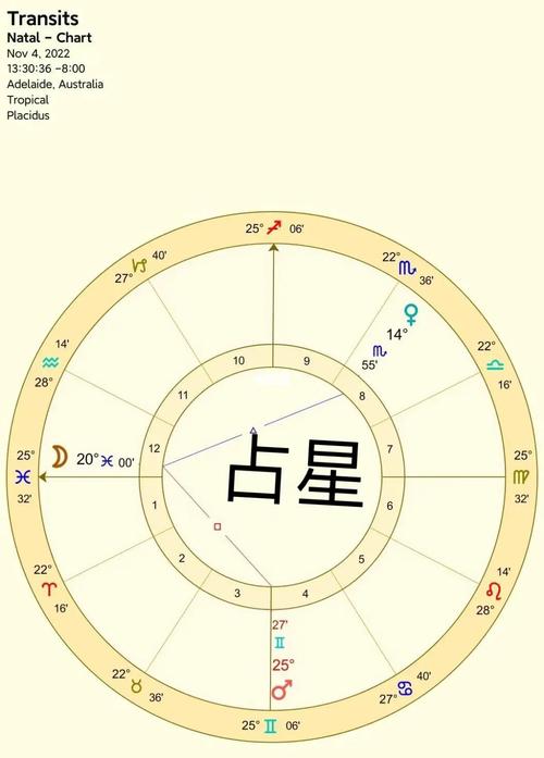 星盘第九宫落在双子座,星盘中的线条代表什么