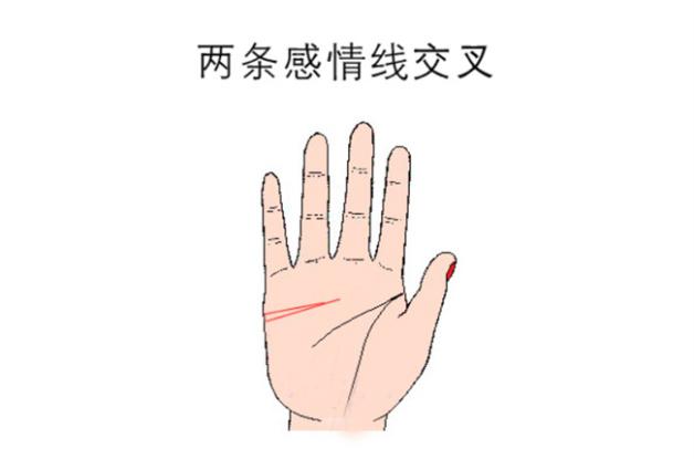 女人右手感情线分叉,女人感情线分叉分析