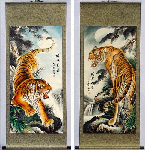 办公室挂猛虎下山的画好吗