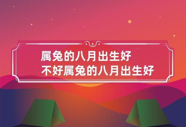 八月 给属兔的一句话忠告