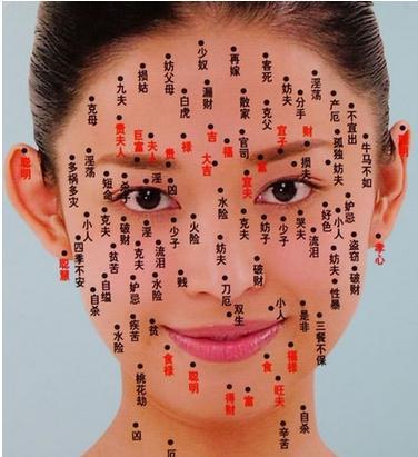 女人面相算命图解大全高清图解!