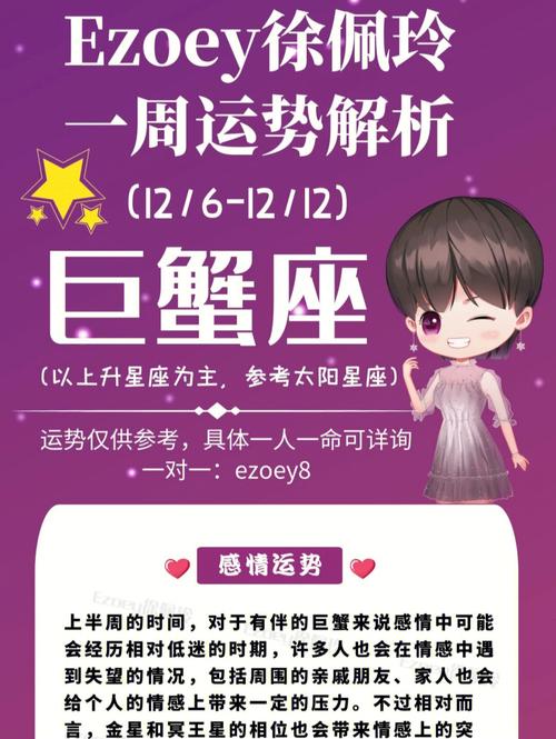 十二星座运势 2020年巨蟹座详细运势汇总
